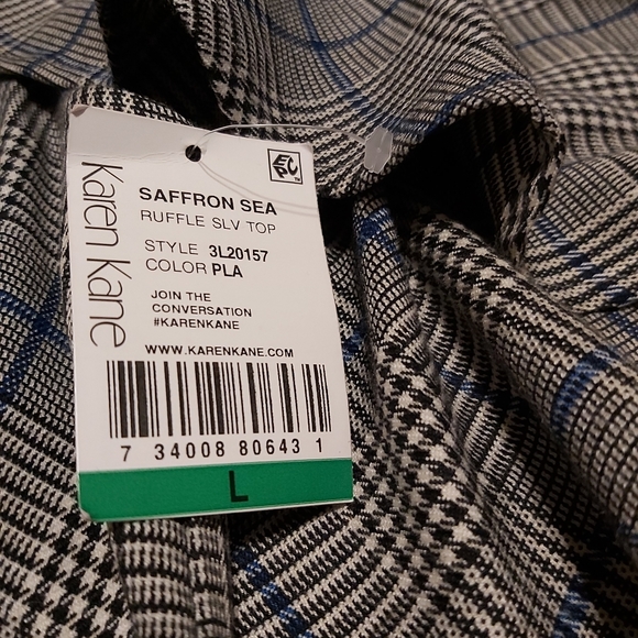 NWT Karen Kane Flutter Sleeve Top - Picture 3 of 4